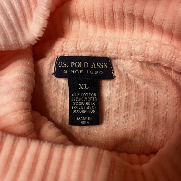 U.S. Polo Assn. Light Pink Cowl Neck Sweater - Picture 4 of 4
